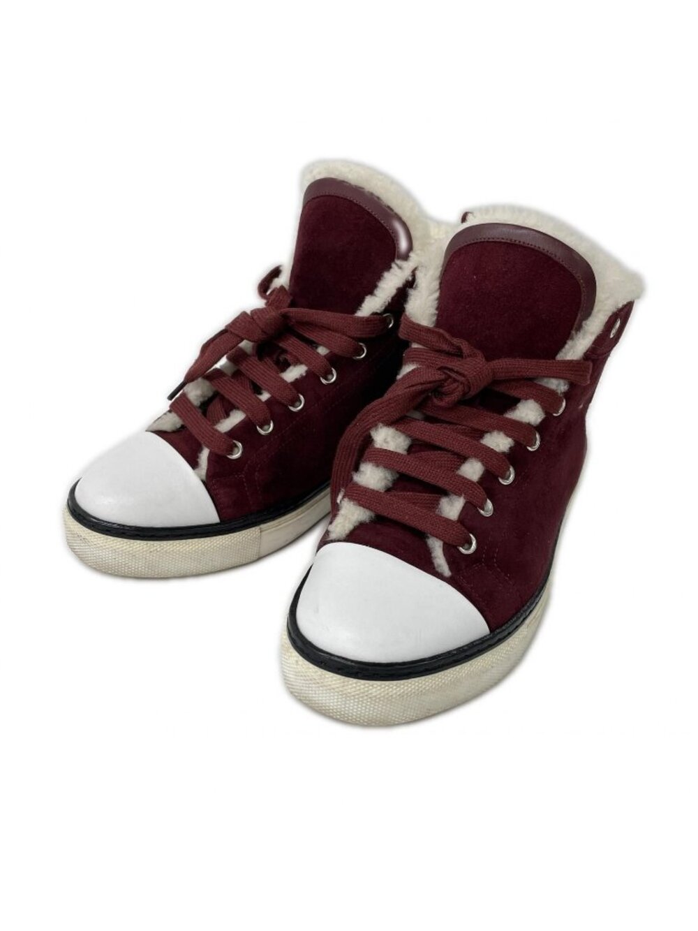 Hermes Jimmy Shearling High-Top Sneakers